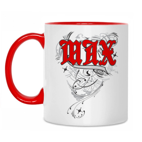 Кружка с принтом 'Макс'