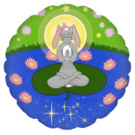 Зайка медитирует