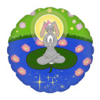 Зайка медитирует