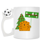 Кружка с футбольным мячиком