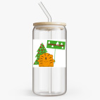 Банка с бамбуковой крышкой