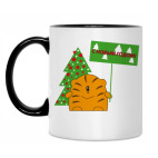 Кружка двухцветная