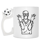 Кружка с футбольным мячиком