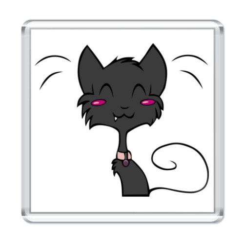 Магнит с принтом Милая кошечка