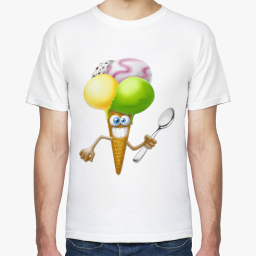 Футболка с принтом Мороженое