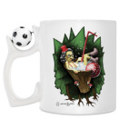 Кружка с футбольным мячиком