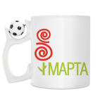 Кружка с футбольным мячиком