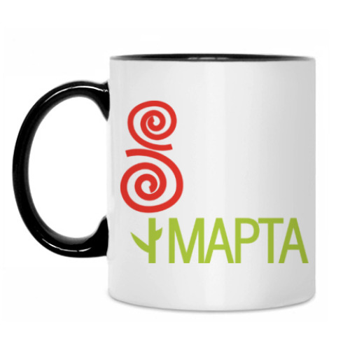 Кружка с принтом 8 марта