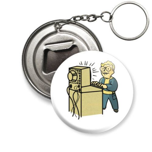 Брелок-открывашка с принтом  Fallout