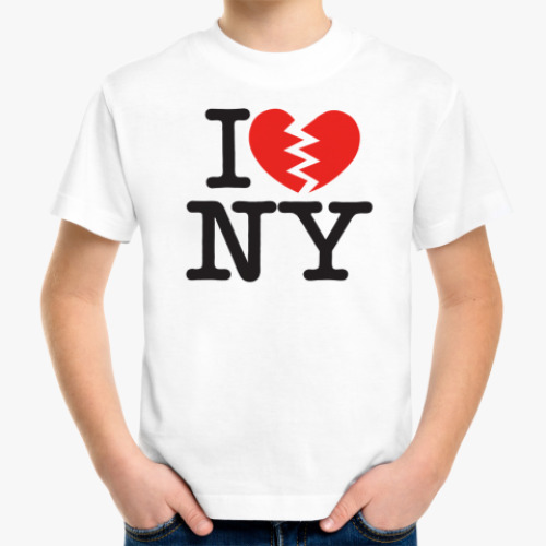 Детская футболка Я не люблю NY