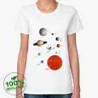 Женская футболка органик