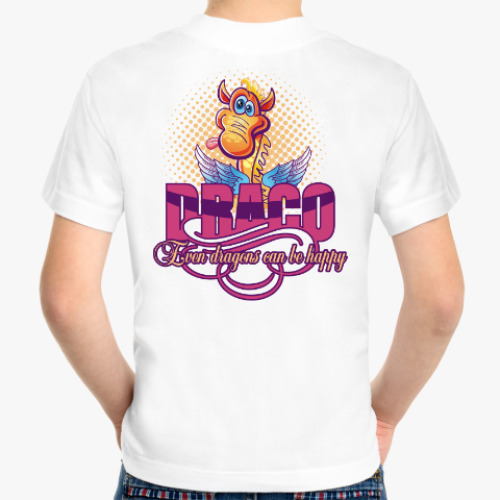 Детская футболка с принтом DRACO