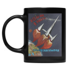 Кружка цветная UV-DTF