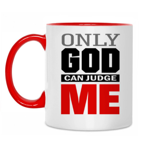 Кружка Only GOD can judge ME
