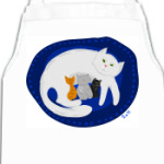  кошка с котятами