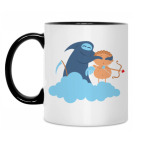 Кружка двухцветная