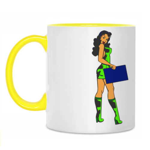 Кружка с принтом Художница