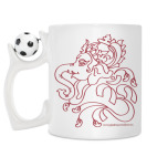 Кружка с футбольным мячиком