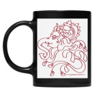 Кружка цветная UV-DTF