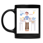 Кружка цветная UV-DTF