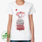 Женская футболка органик