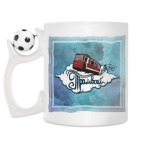Кружка с футбольным мячиком