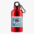 Металлическая бутылка 400 мл UV-DTF