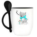 Кружка с ложкой