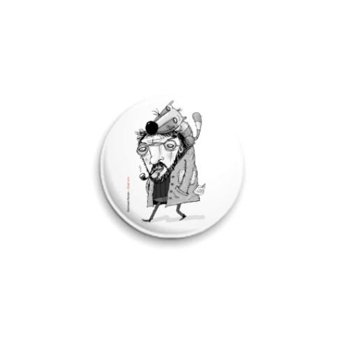 Значок 25мм Енот и я