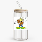 Банка с бамбуковой крышкой