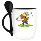 Кружка с ложкой