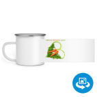 Кружка металлическая белая (круговая запечатка)