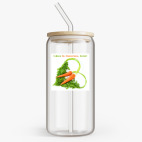 Банка с бамбуковой крышкой