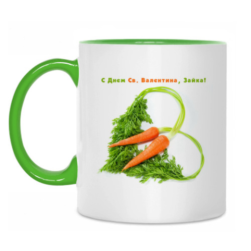 Кружка с принтом Для зайки