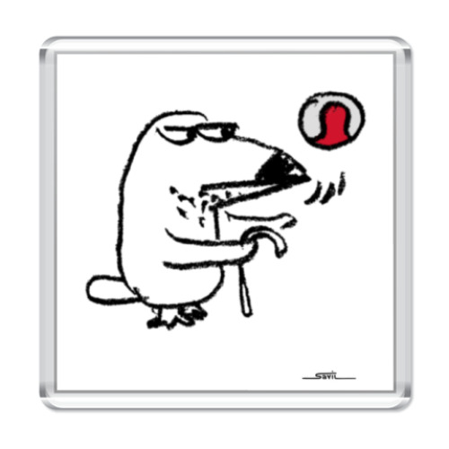 Магнит с принтом 'Туканохаус'