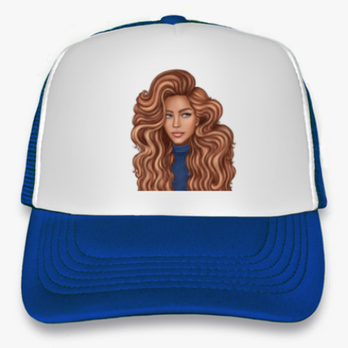 Кепка-тракер с принтом Девушка с рыжими волосами