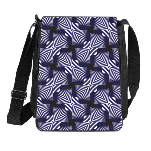 Сумка-планшет с принтом 3 д треугольники в стиле зебра