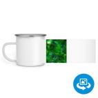 Кружка металлическая белая (круговая запечатка)