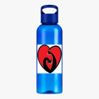 Прозрачная спортивная бутылка