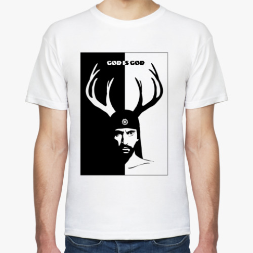 Футболка с принтом God is God (Milan Fras)