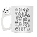 Кружка с футбольным мячиком