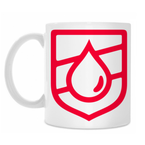 Кружка с принтом Droplet Emblem