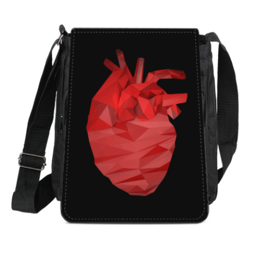 Сумка-планшет Сердце 3D