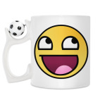 Кружка с футбольным мячиком