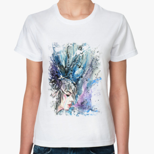 Классическая футболка с принтом Splash