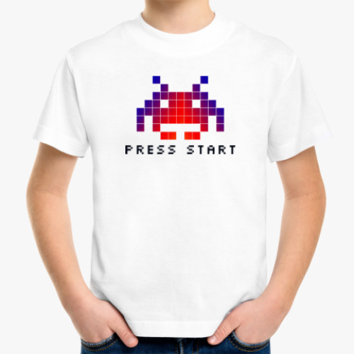 Детская футболка Space invader (8bit)