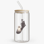 Банка с бамбуковой крышкой