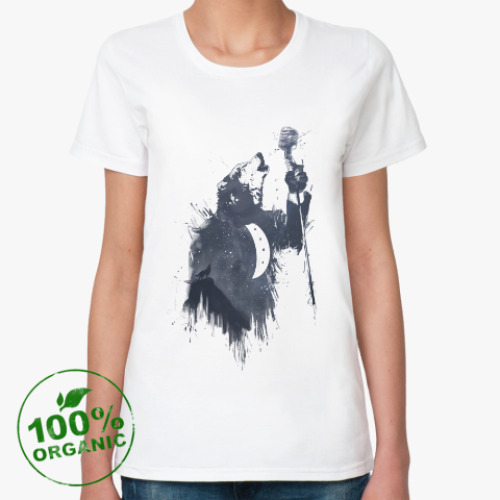 Женская футболка из органик-хлопка Песня волка