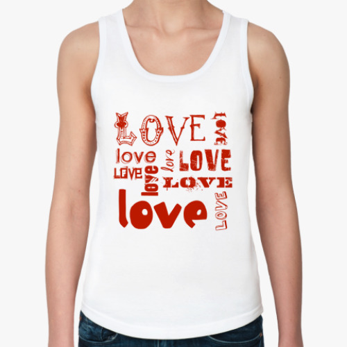Женская майка с принтом LOVE