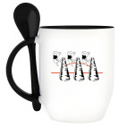 Кружка с ложкой